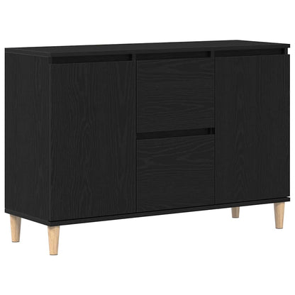 vidaXL Sideboard with Drawer Black 102 x 35 x 60 cm Engineered wood