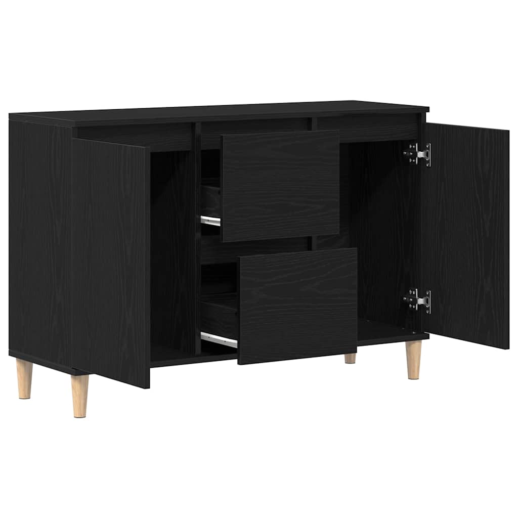 vidaXL Sideboard with Drawer Black 102 x 35 x 60 cm Engineered wood