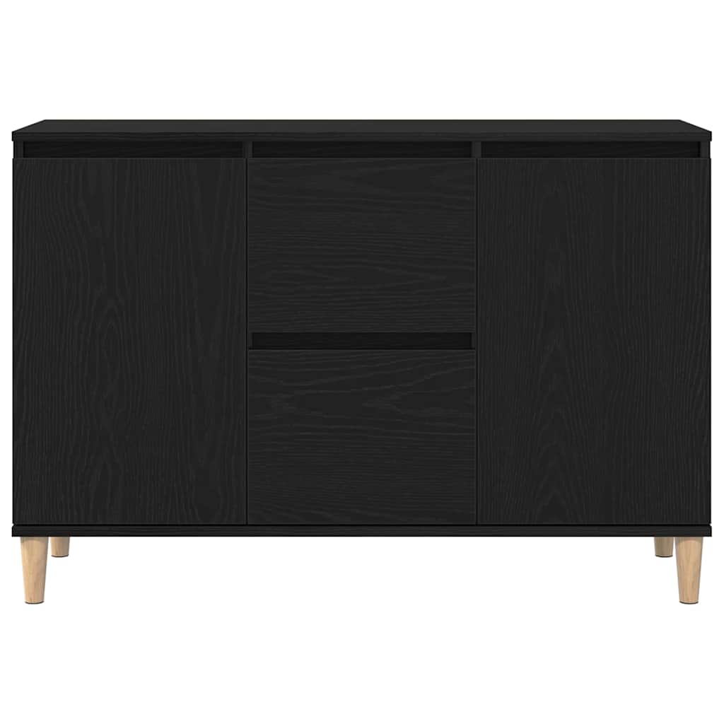 vidaXL Sideboard with Drawer Black 102 x 35 x 60 cm Engineered wood