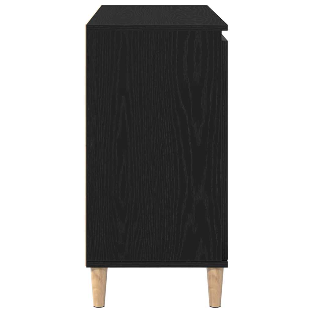 vidaXL Sideboard with Drawer Black 102 x 35 x 60 cm Engineered wood