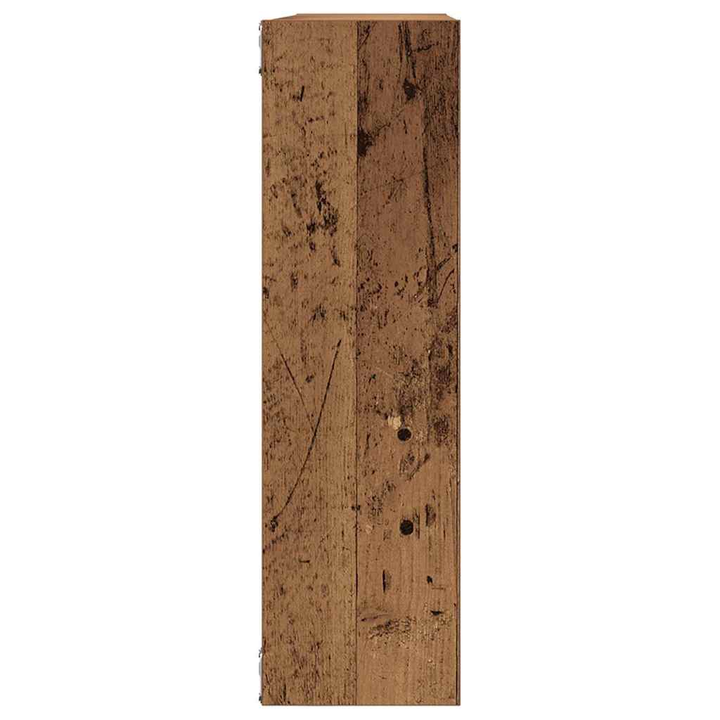 vidaXL Wall Shelf Old Wood 75x16x55 cm Engineered Wood