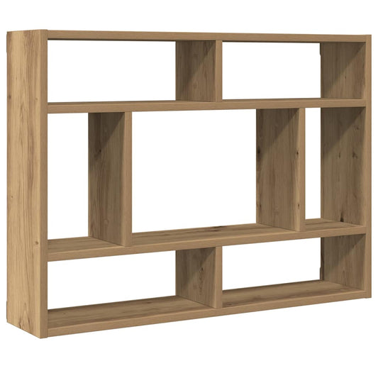 vidaXL Wall Shelf Artisan Oak 75x16x55 cm Engineered Wood