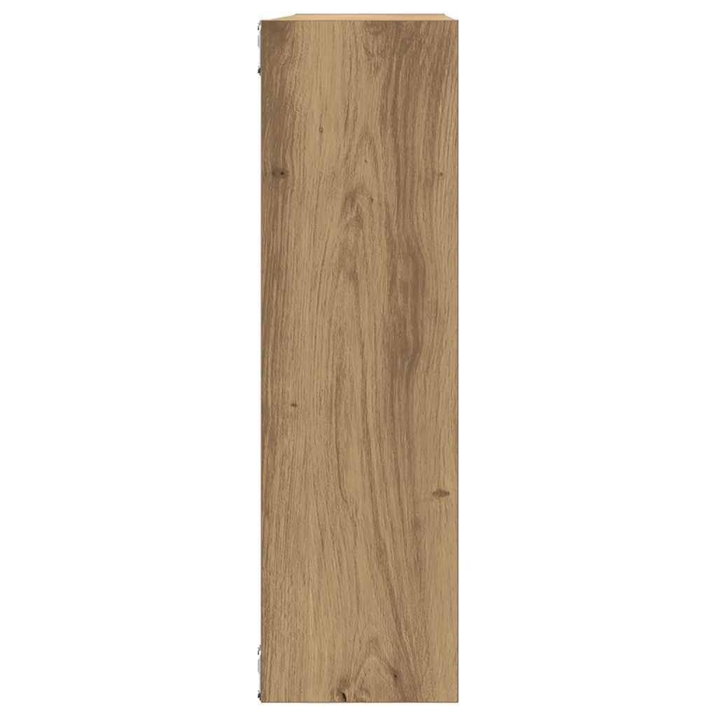 vidaXL Wall Shelf Artisan Oak 75x16x55 cm Engineered Wood