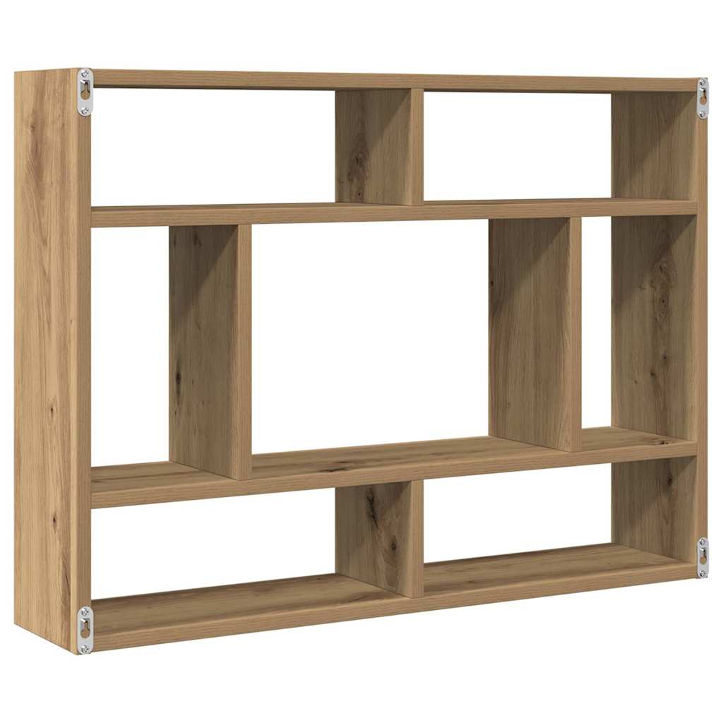 vidaXL Wall Shelf Artisan Oak 75x16x55 cm Engineered Wood