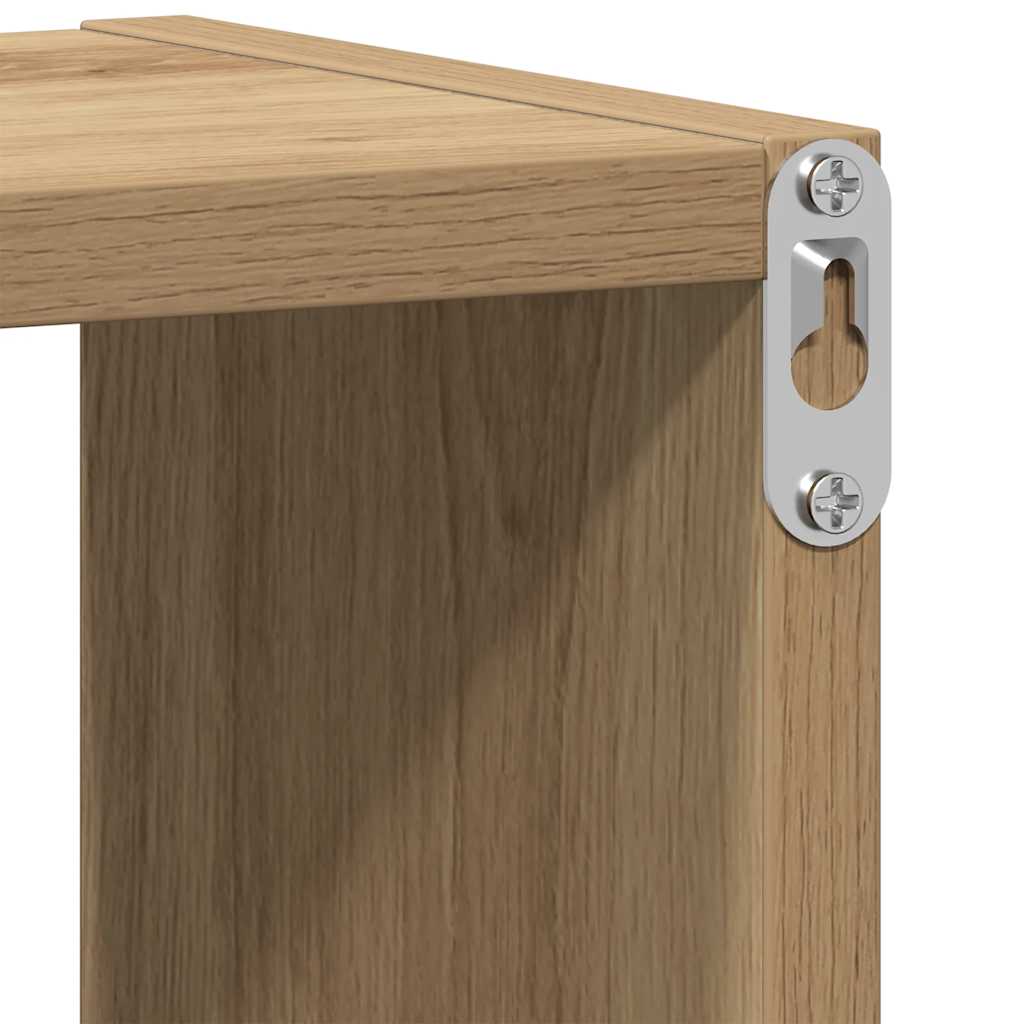 vidaXL Wall Shelf Artisan Oak 75x16x55 cm Engineered Wood