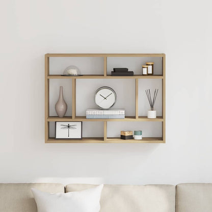 vidaXL Wall Shelf Artisan Oak 75x16x55 cm Engineered Wood
