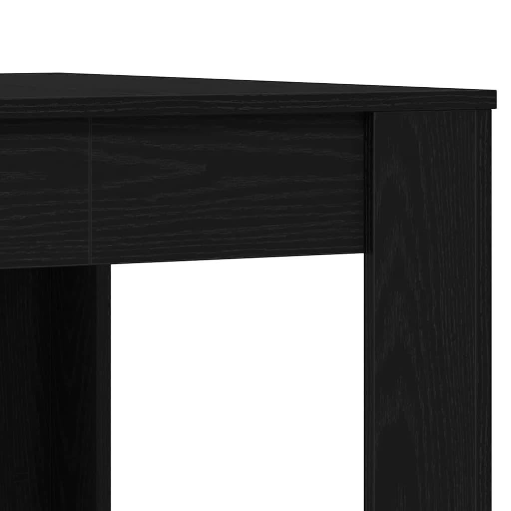 vidaXL Dining Table Black Oak 140 x 74.5 x 76 cm Engineered Wood