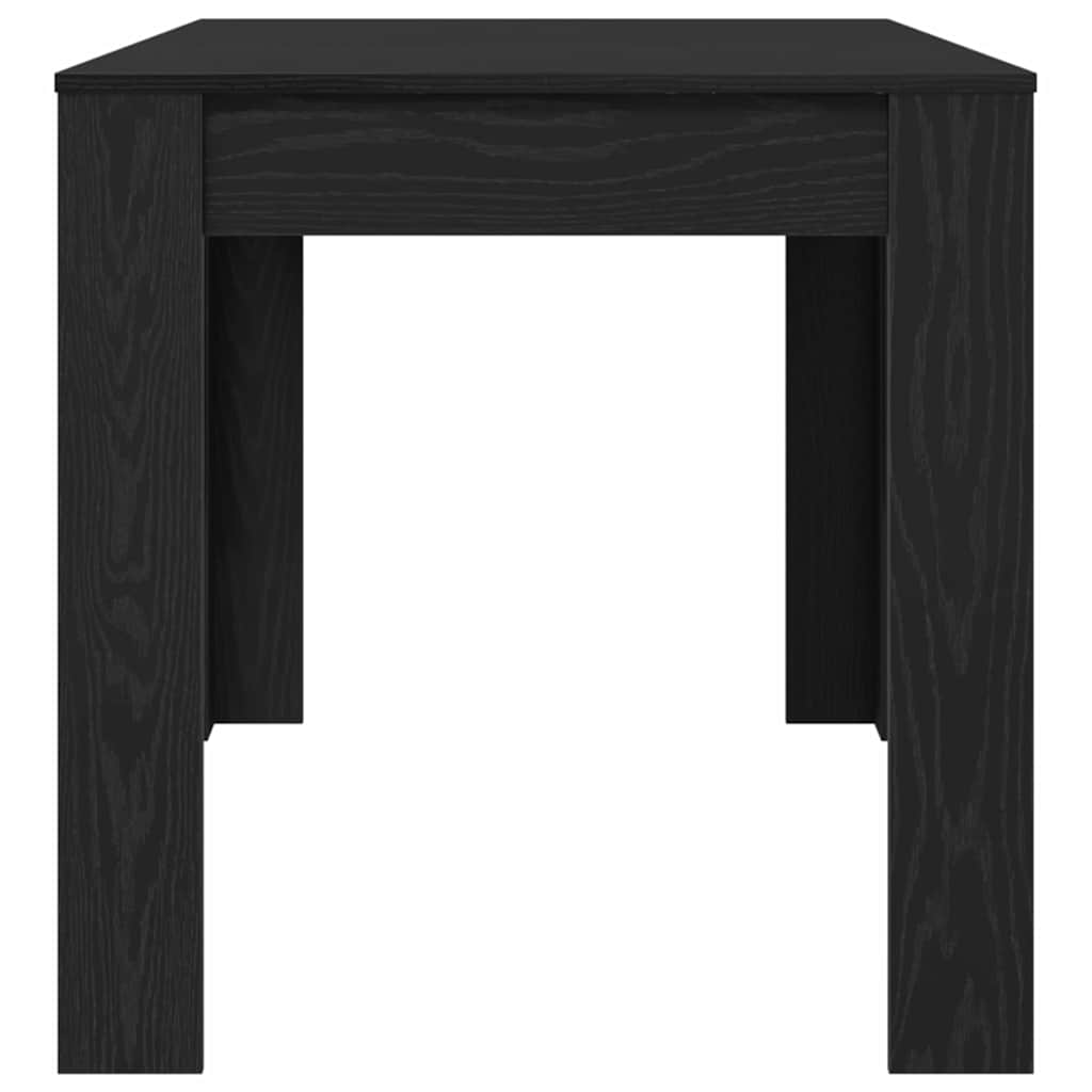 vidaXL Dining Table Black Oak 140 x 74.5 x 76 cm Engineered Wood