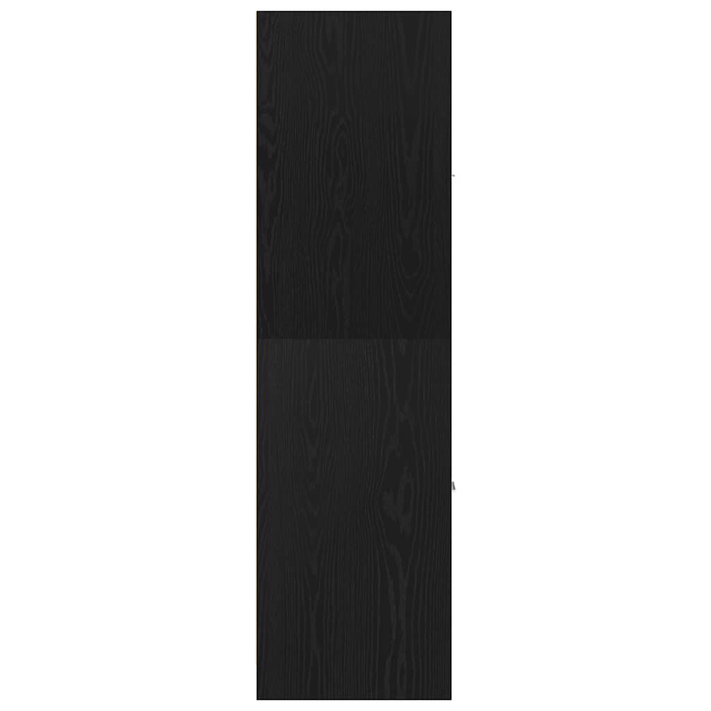 vidaXL Apothecary Cabinet Black Oak 30x41x144.5 cm Engineered Wood