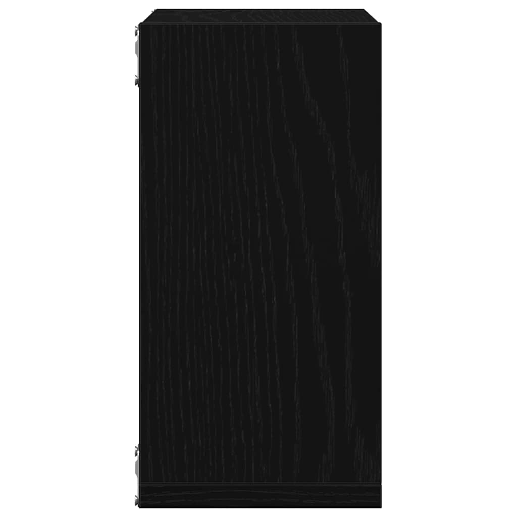 vidaXL Wall Cube Shelves 6 pcs Black Oak 30x15x30 cm Engineered Wood