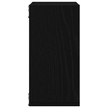 vidaXL Wall Cube Shelves 6 pcs Black Oak 30x15x30 cm Engineered Wood