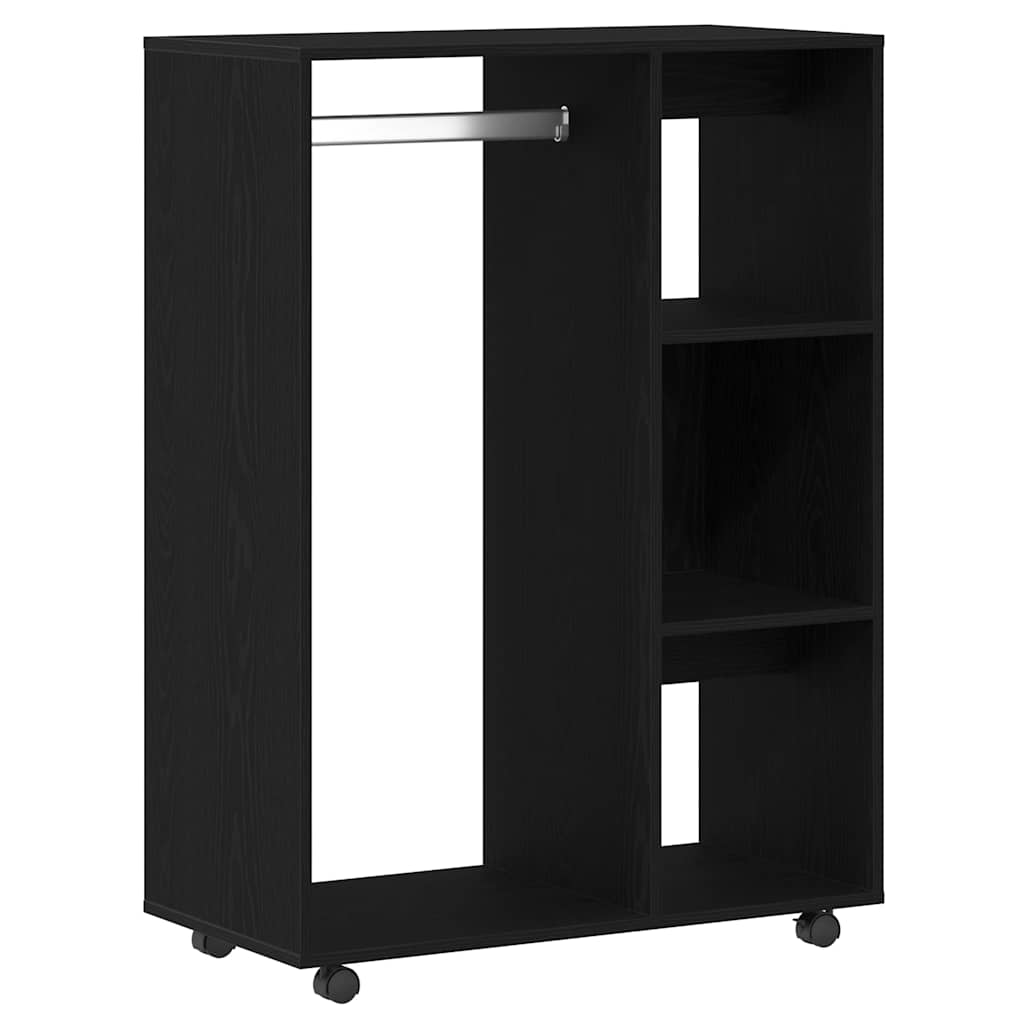 vidaXL Wardrobe Black Oak 80x40x110 cm Engineered Wood