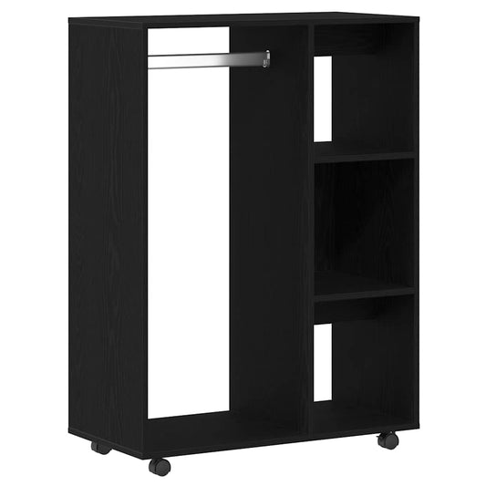 vidaXL Wardrobe Black Oak 80x40x110 cm Engineered Wood