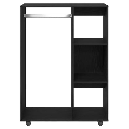 vidaXL Wardrobe Black Oak 80x40x110 cm Engineered Wood