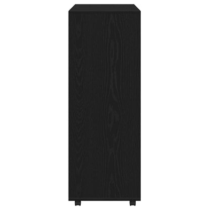 vidaXL Wardrobe Black Oak 80x40x110 cm Engineered Wood