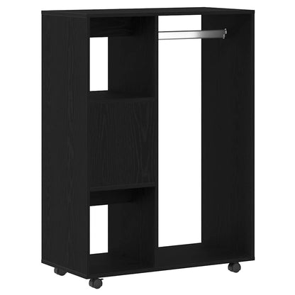 vidaXL Wardrobe Black Oak 80x40x110 cm Engineered Wood