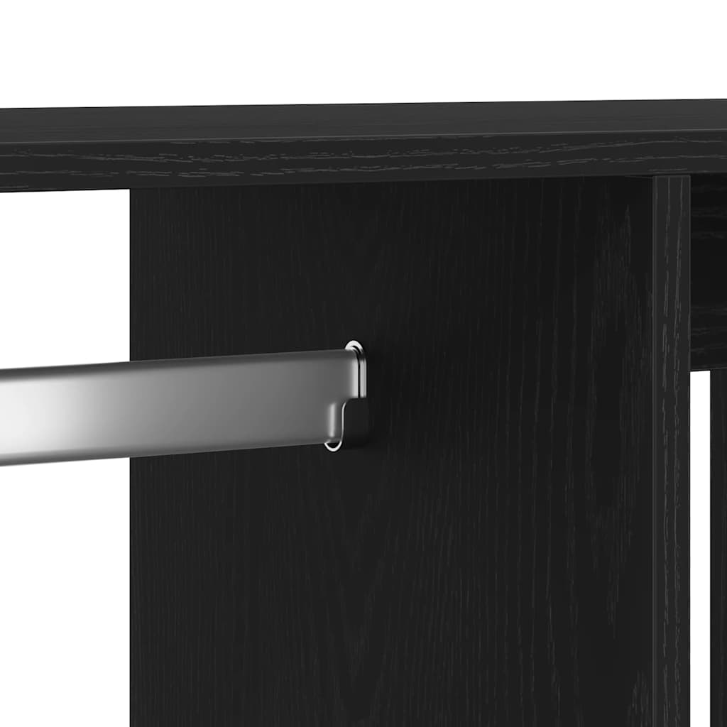 vidaXL Wardrobe Black Oak 80x40x110 cm Engineered Wood