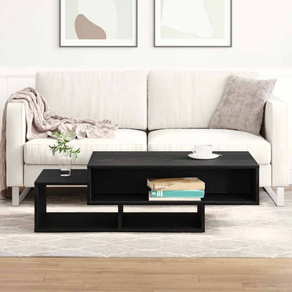 vidaXL Coffee Table Black Oak 105x55x32 cm Engineered Wood