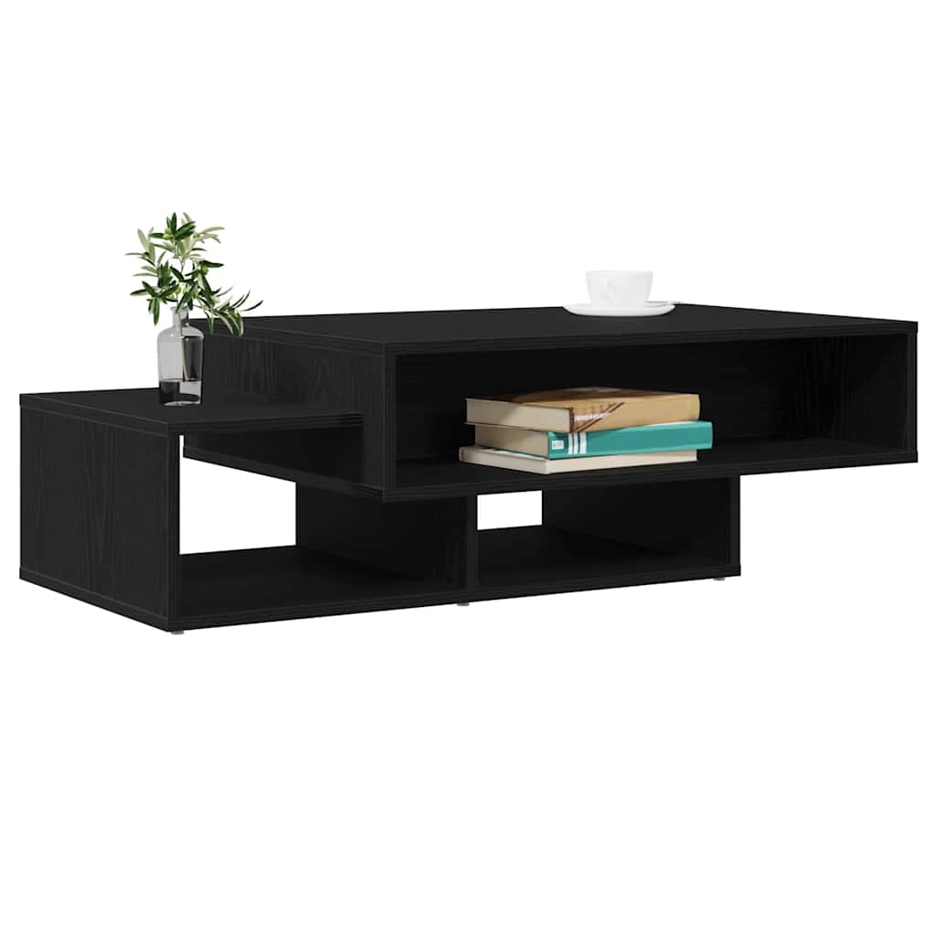 vidaXL Coffee Table Black Oak 105x55x32 cm Engineered Wood