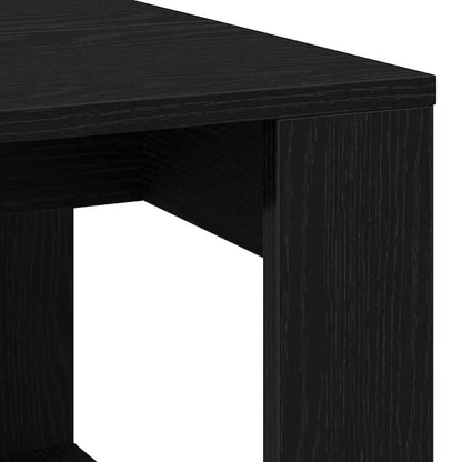 vidaXL Coffee Table Black Oak 102 x 50 x 35 cm Engineered Wood