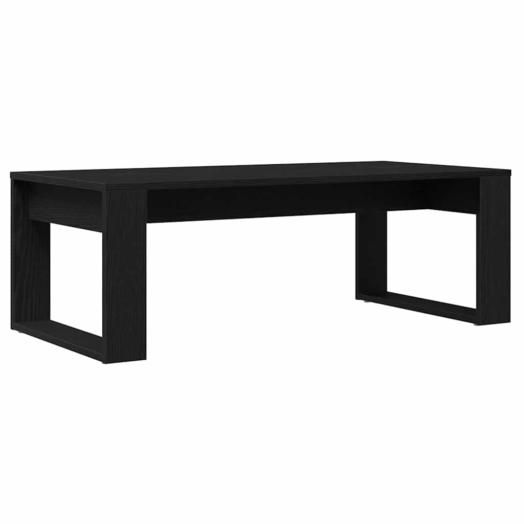 vidaXL Coffee Table Black Oak 102 x 50 x 35 cm Engineered Wood
