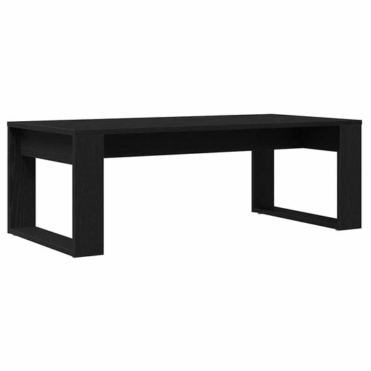 vidaXL Coffee Table Black Oak 102 x 50 x 35 cm Engineered Wood