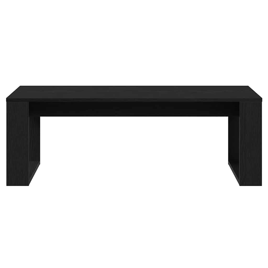 vidaXL Coffee Table Black Oak 102 x 50 x 35 cm Engineered Wood