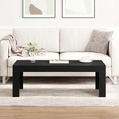vidaXL Coffee Table Black Oak 102 x 50 x 35 cm Engineered Wood