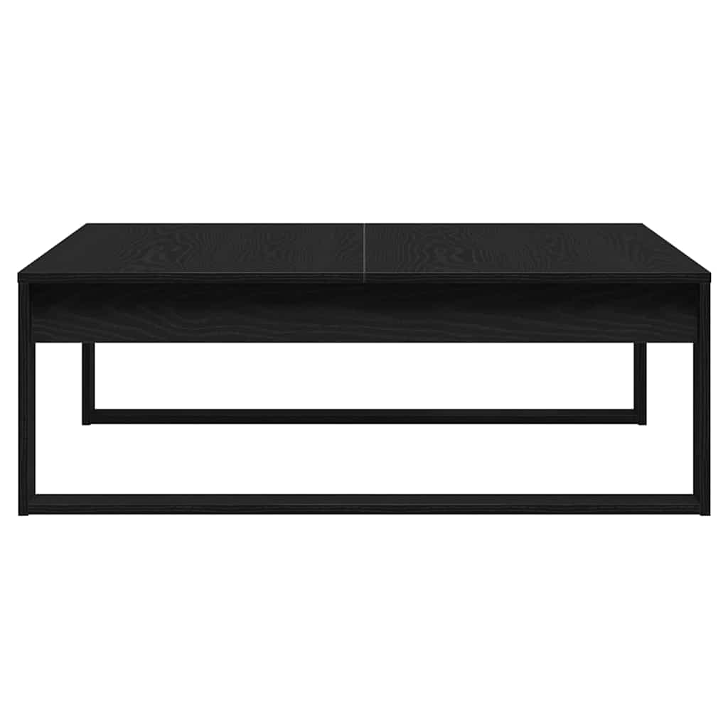 vidaXL Coffee Table Black Oak 100 x 100 x 35 cm Engineered Wood