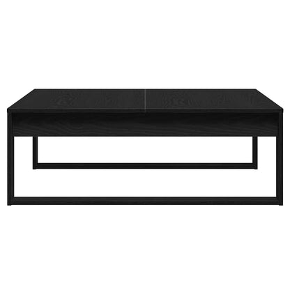 vidaXL Coffee Table Black Oak 100 x 100 x 35 cm Engineered Wood