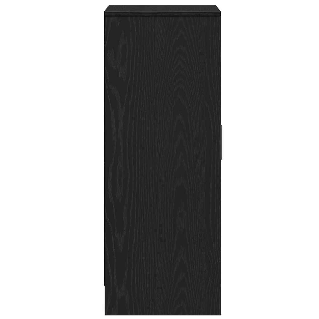 vidaXL Shoe Cabinet 60 x 35 x 92 cm Engineered Wood Black Oak