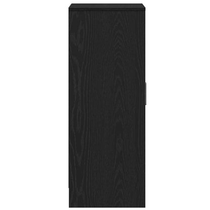 vidaXL Shoe Cabinet 60 x 35 x 92 cm Engineered Wood Black Oak