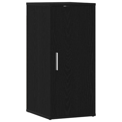vidaXL Shoe Cabinet Black Oak 32x35x70 cm Engineered Wood