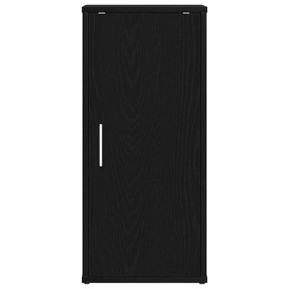 vidaXL Shoe Cabinet Black Oak 32x35x70 cm Engineered Wood
