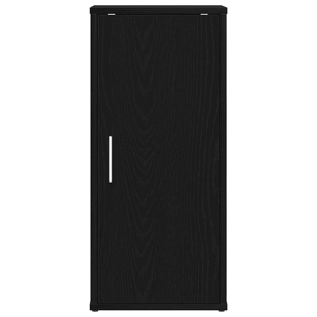 vidaXL Shoe Cabinet Black Oak 32x35x70 cm Engineered Wood