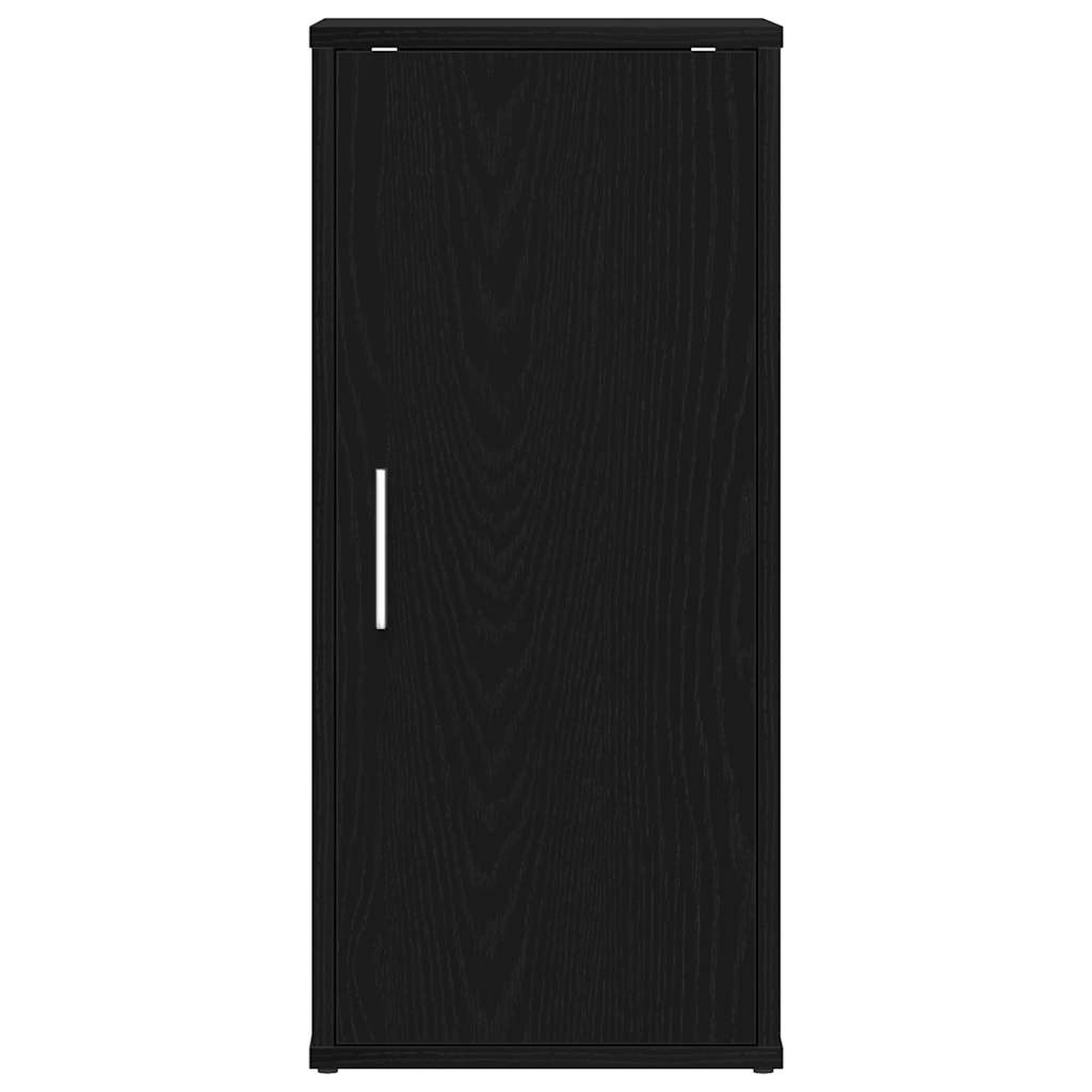 vidaXL Shoe Cabinets 2 pcs Black Oak 32x35x70 cm Engineered Wood