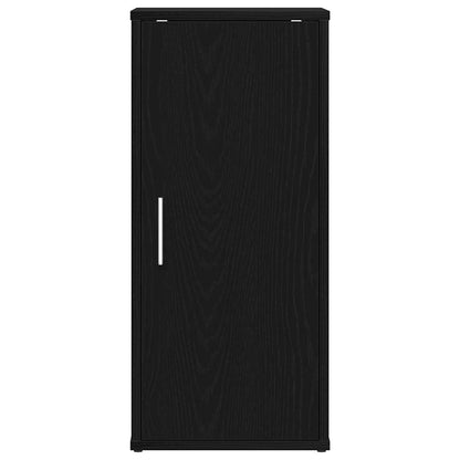vidaXL Shoe Cabinets 2 pcs Black Oak 32x35x70 cm Engineered Wood