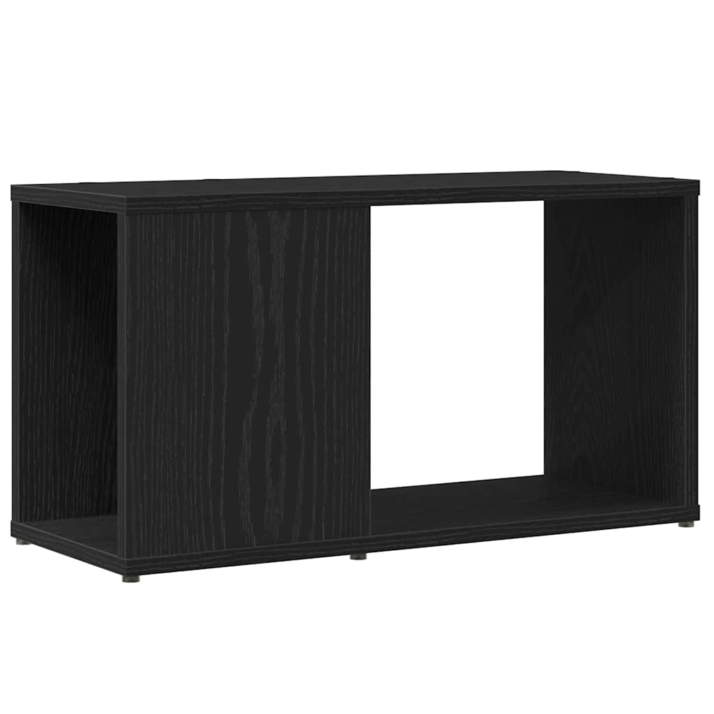 vidaXL TV Cabinet Black Oak 60x24x32 cm Engineered Wood