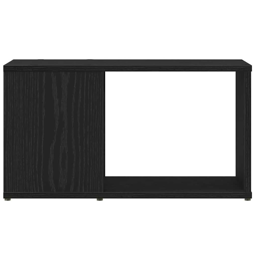 vidaXL TV Cabinet Black Oak 60x24x32 cm Engineered Wood