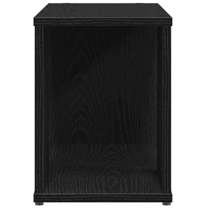 vidaXL TV Cabinet Black Oak 60x24x32 cm Engineered Wood