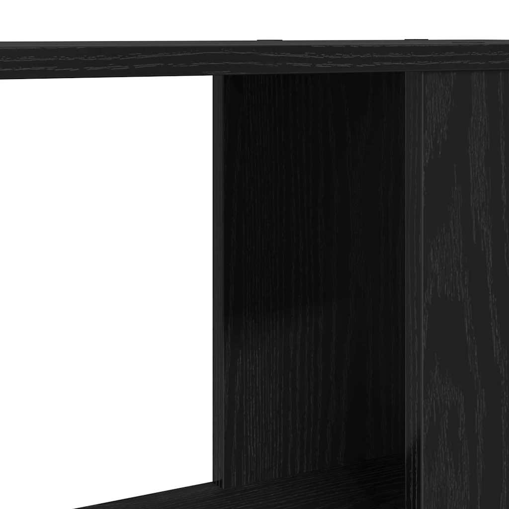 vidaXL TV Cabinet Black Oak 60x24x32 cm Engineered Wood