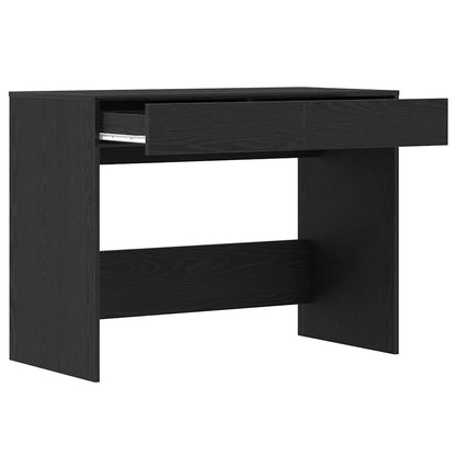vidaXL Desk Black Oak 101x50x76.5 cm Engineered Wood
