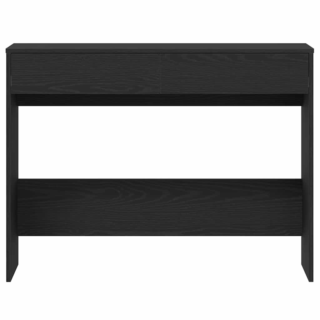 vidaXL Desk Black Oak 101x50x76.5 cm Engineered Wood