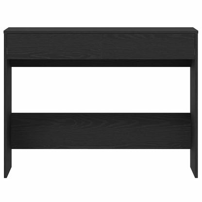 vidaXL Desk Black Oak 101x50x76.5 cm Engineered Wood