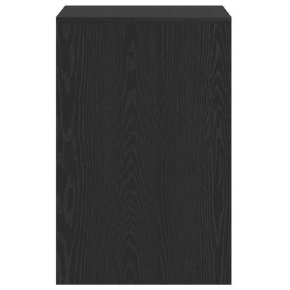 vidaXL Desk Black Oak 101x50x76.5 cm Engineered Wood