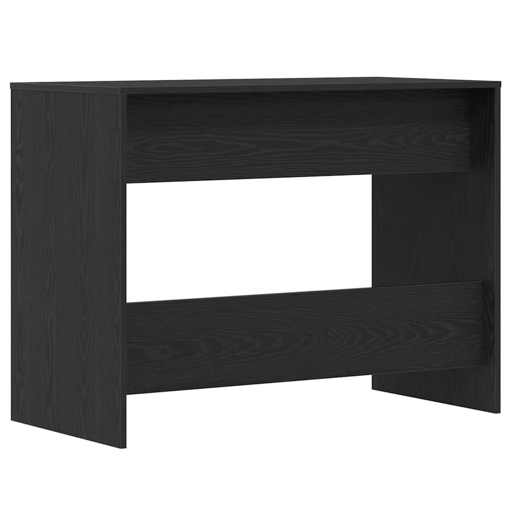 vidaXL Desk Black Oak 101x50x76.5 cm Engineered Wood
