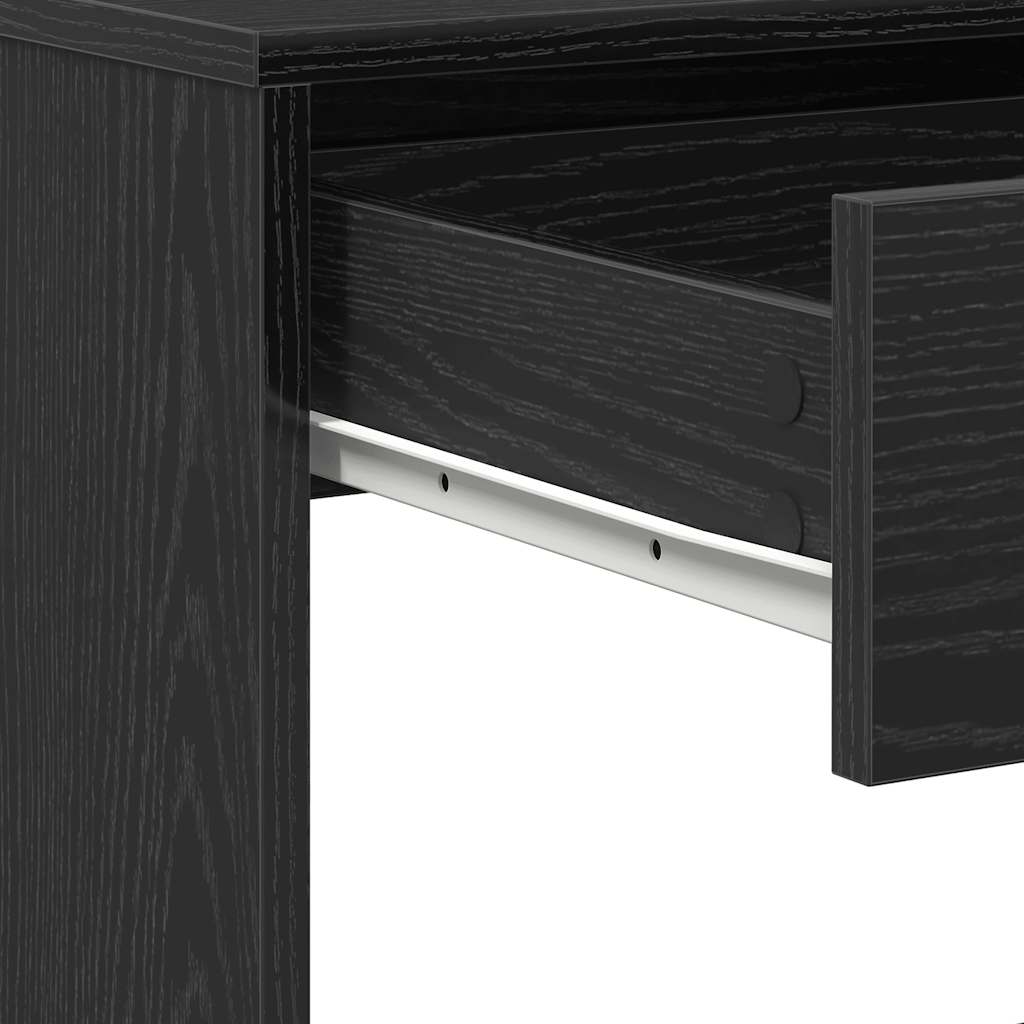 vidaXL Desk Black Oak 101x50x76.5 cm Engineered Wood