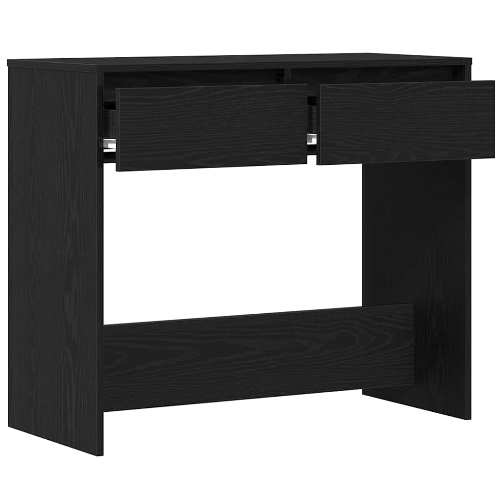 vidaXL Console Table Black Oak 89x41x76,5 cm Engineered Wood