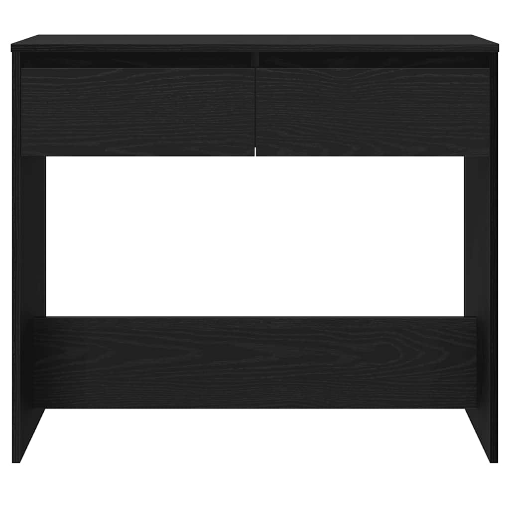 vidaXL Console Table Black Oak 89x41x76,5 cm Engineered Wood