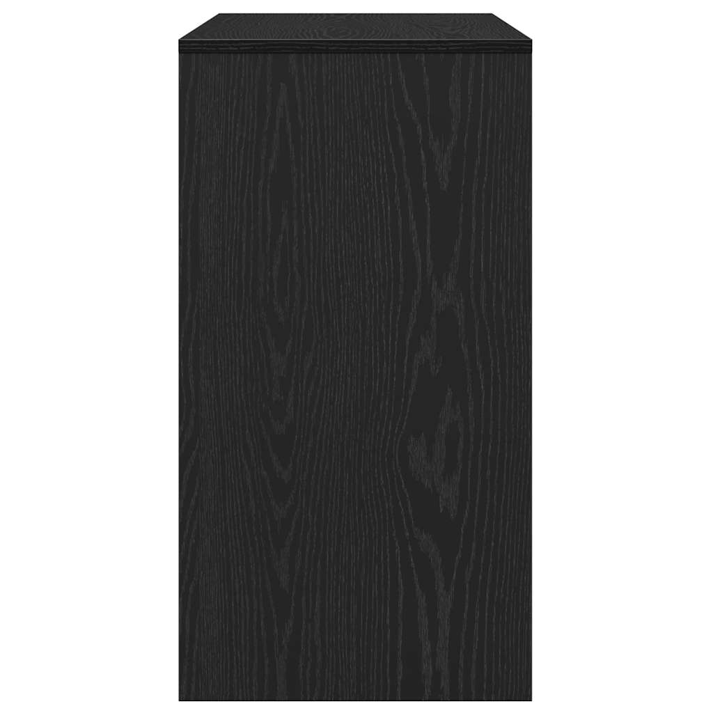 vidaXL Console Table Black Oak 89x41x76,5 cm Engineered Wood